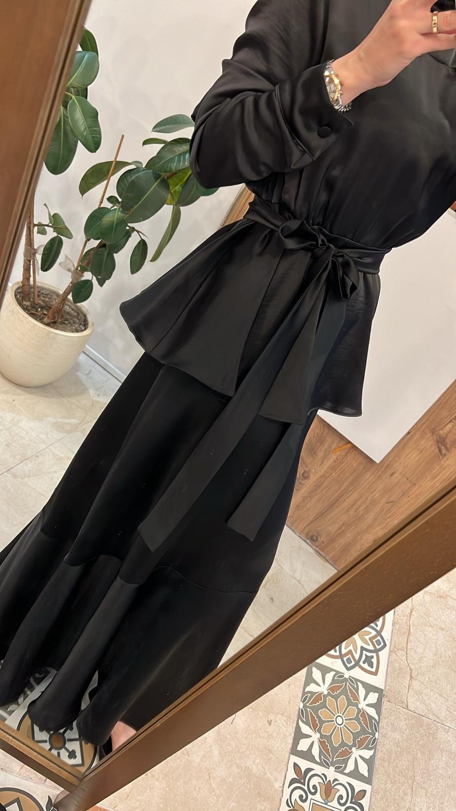Verev Parçalı Kuşaklı Samar Elbise Ceremony